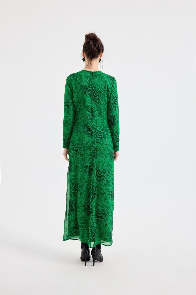 DEGAJE YAKA ELBİSE 38