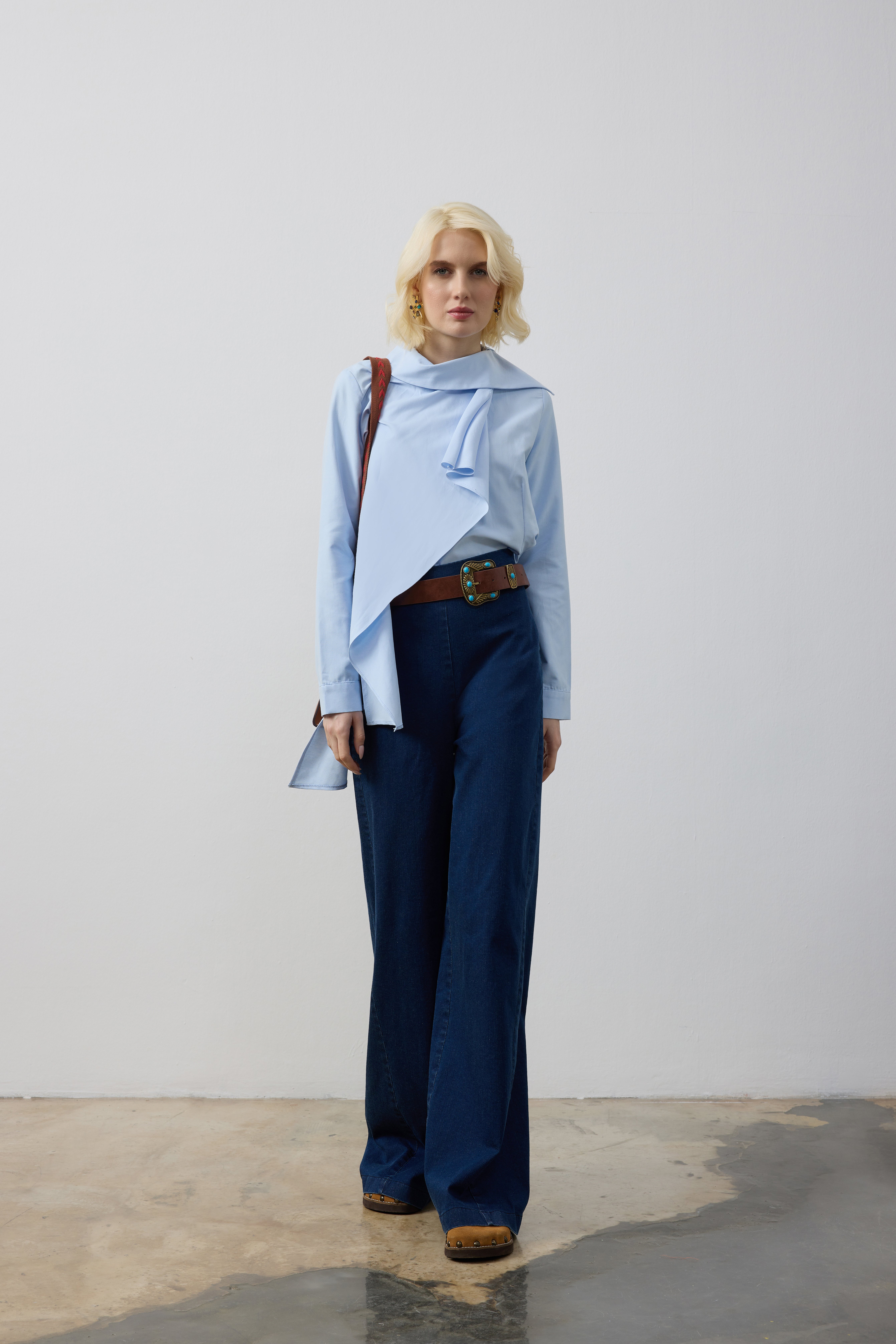 BOL KESİM KOT PANTOLON 9073A