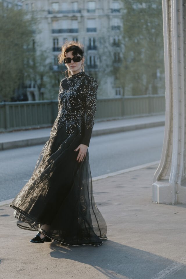 ÜST BEDEN GRİ TAŞ İŞLEMELİ ABİYE 38