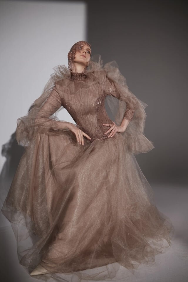 BAROK MODEL TÜL ABİYE 36