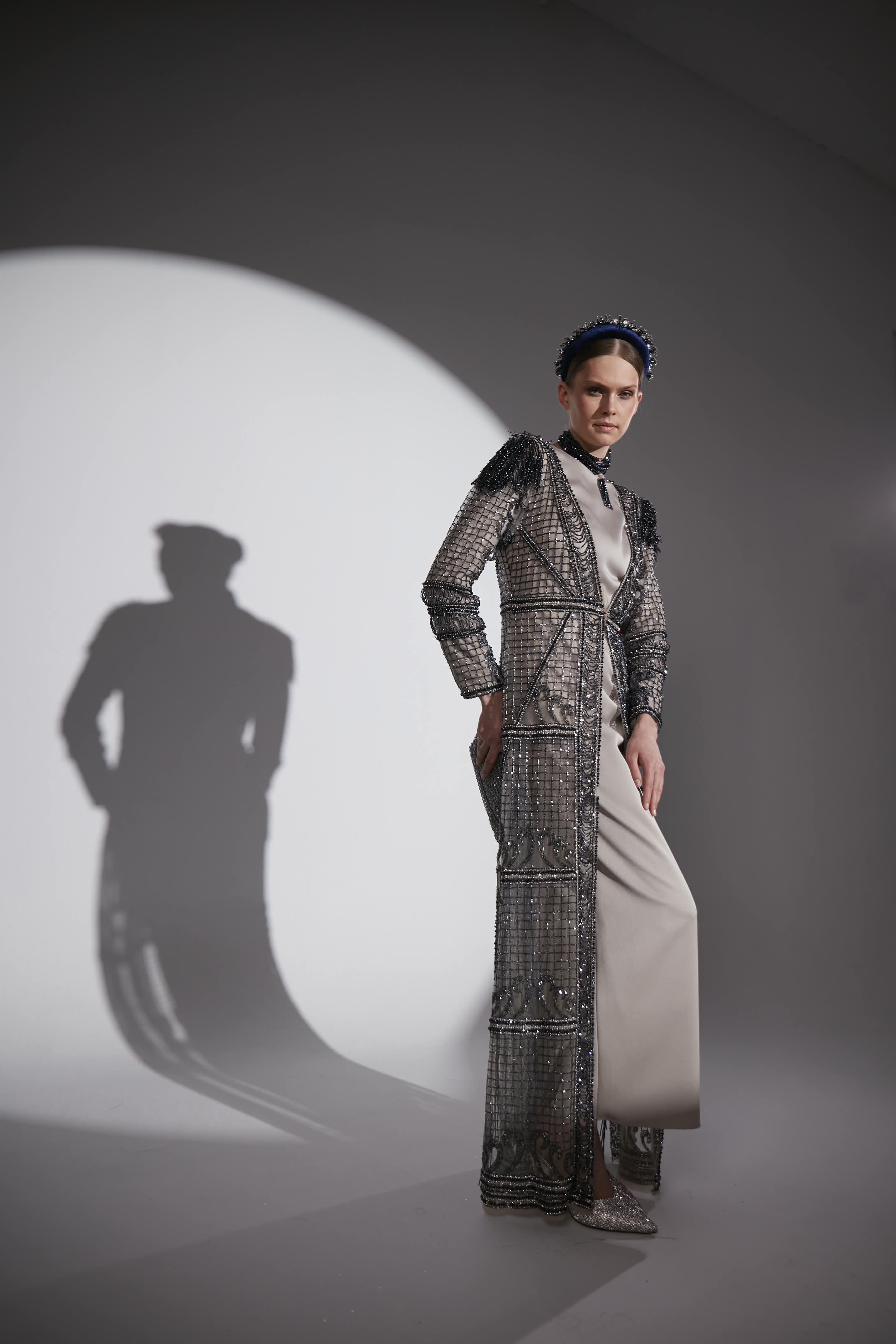 APOLETLİ BONCUK İŞLİ KAFTAN TUVALET 40