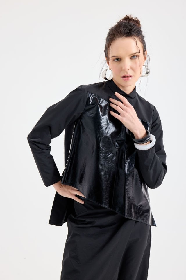 KAPAKLI PANTALON BLUZ TAKIM 40 - SİYAH