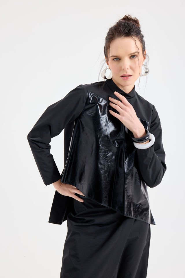 KAPAKLI PANTALON BLUZ TAKIM 9102 40 - SİYAH