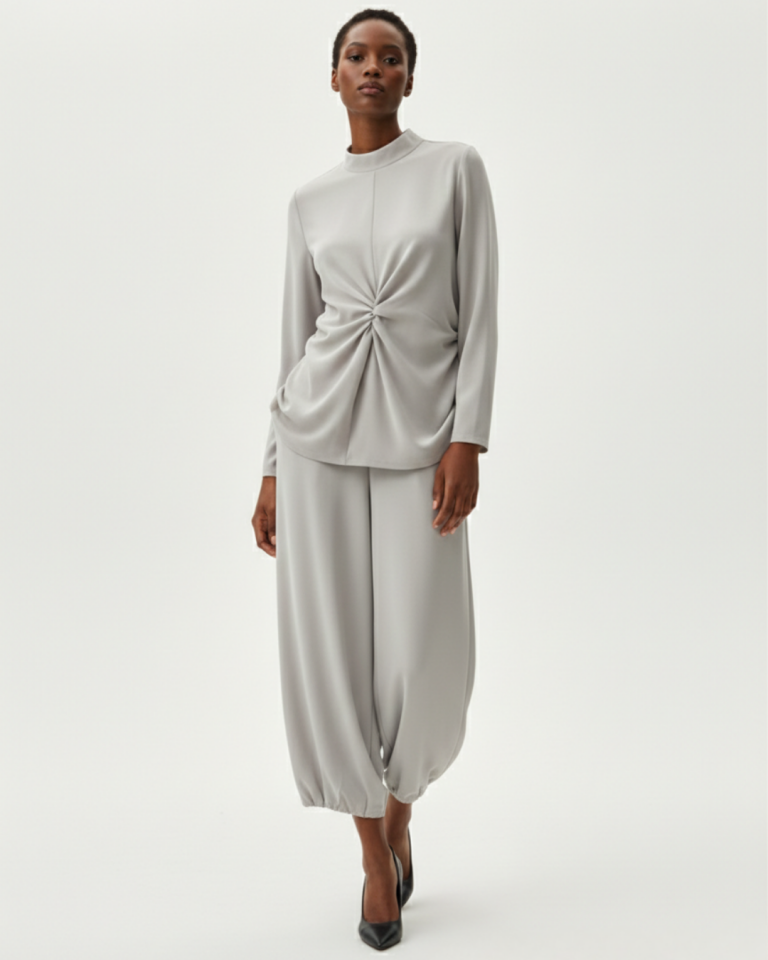 SİMBAD ŞALVAR VE TUNİK TAKIM 25T036 KEMİK - 44