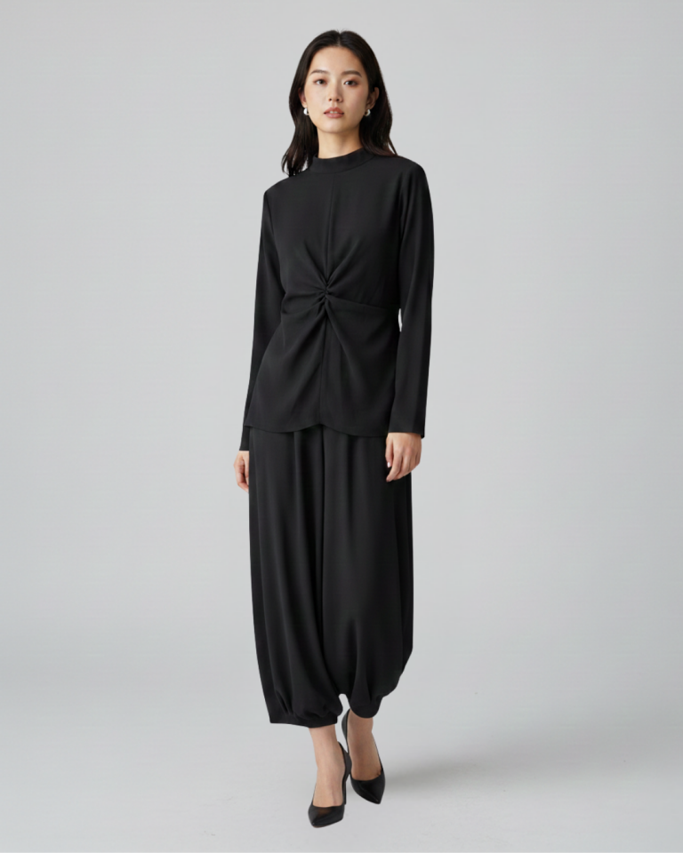 SİMBAD ŞALVAR VE TUNİK TAKIM 25T036 KEMİK - 44