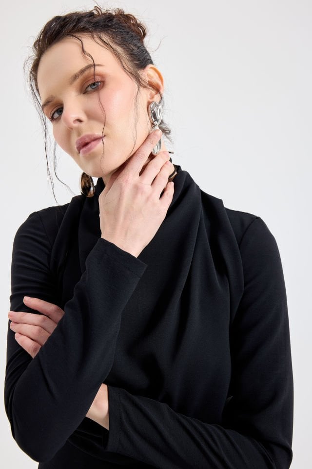 DEGAJE YAKA ŞALVAR TULUM 44 - VİZON