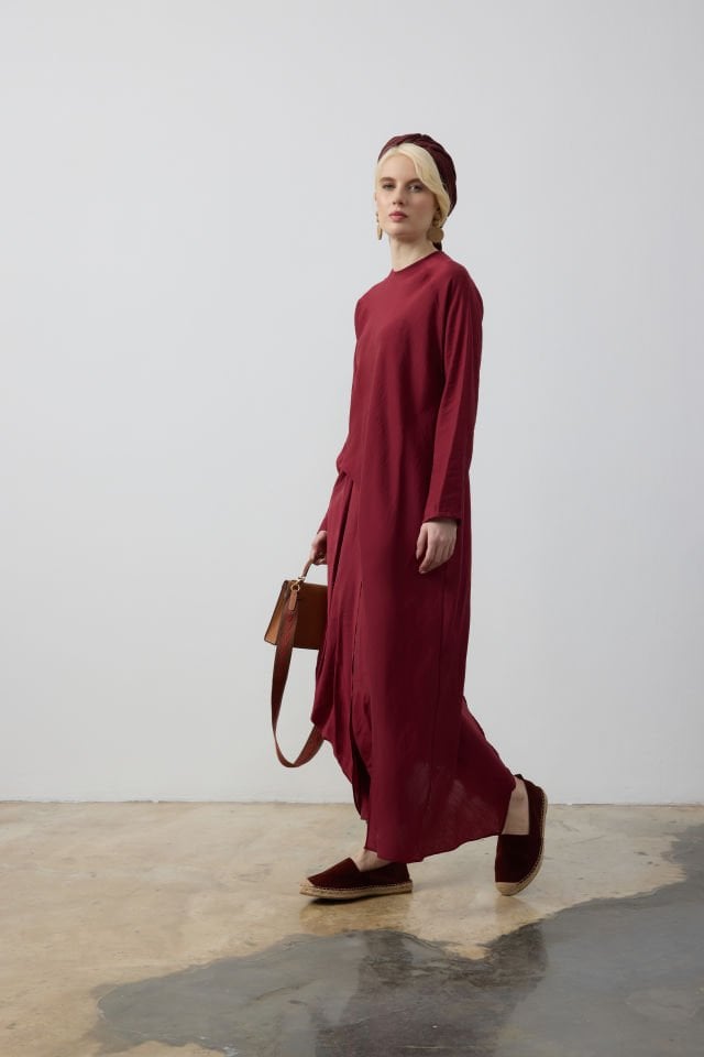 TEK YANI UZUN TUNİK ŞALVAR TAKIM 44