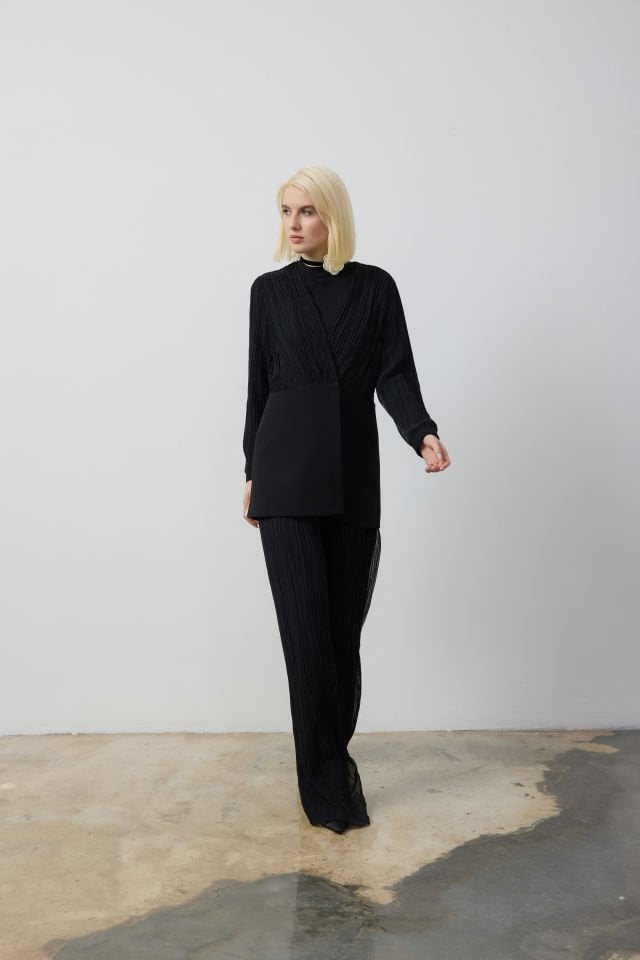 PİLİSE GARNİLİ CEKET TULUM TAKIM 44