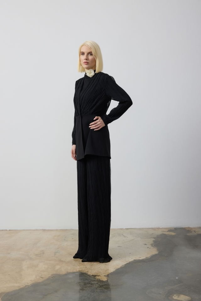 PİLİSE GARNİLİ CEKET TULUM TAKIM 44