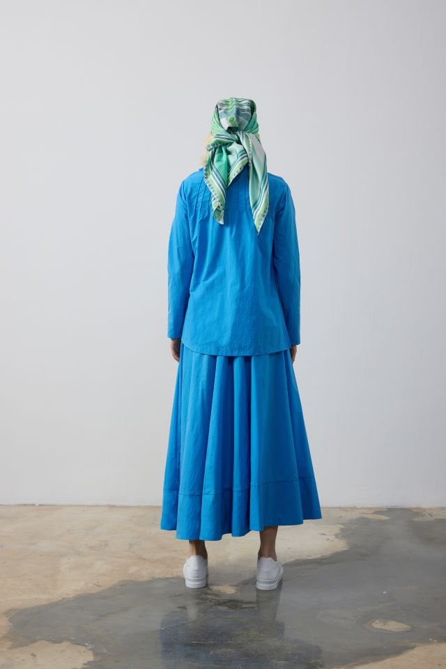 NERVÜR DETAYLI GÖMLEK ETEK TAKIM