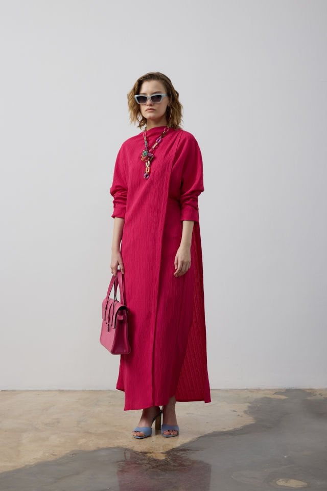 PARÇALI UZUN TUNİK SALAŞ PANTOLON TAKIM