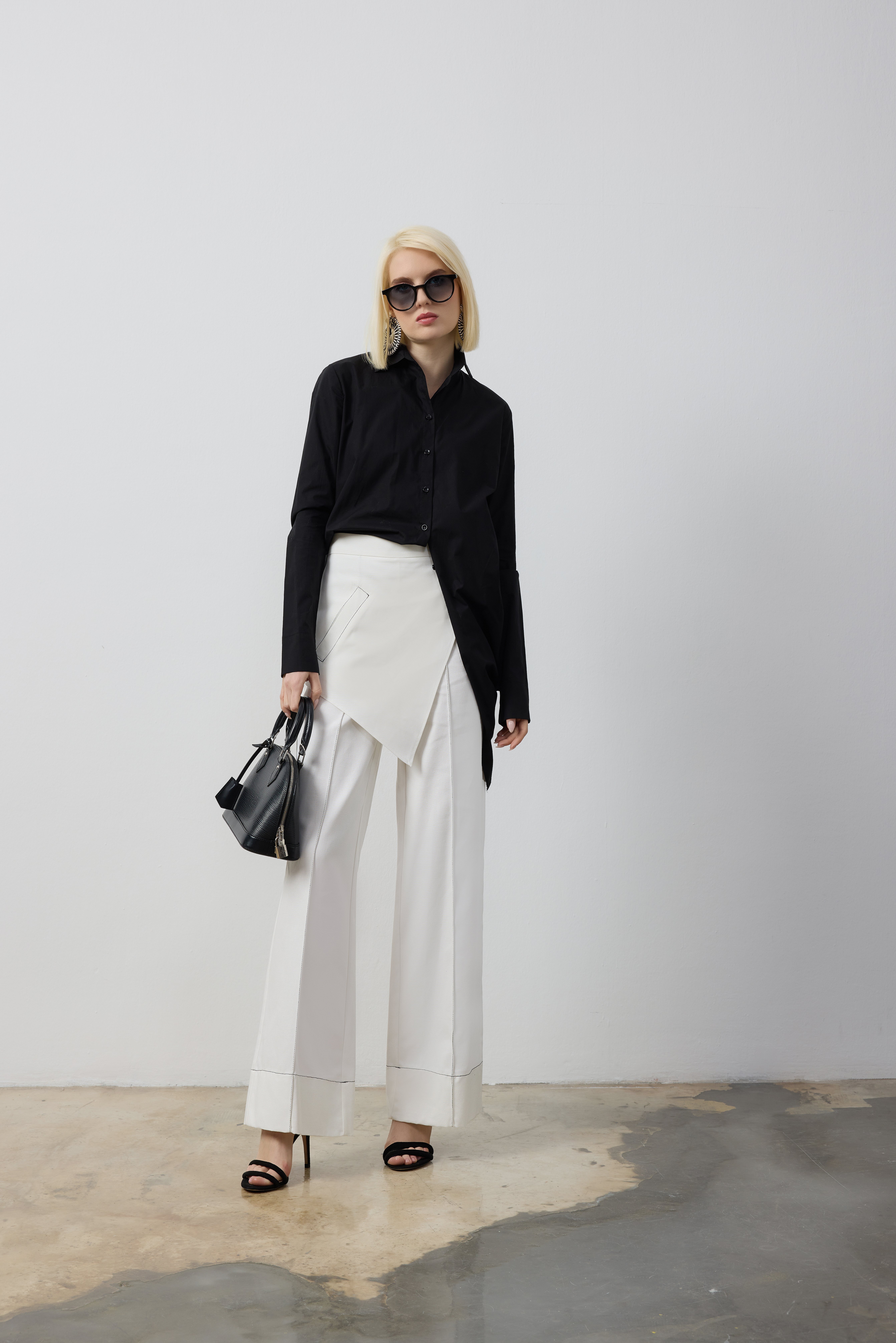 TEK YANI UZUN GÖMLEK PANTOLON TAKIM 44