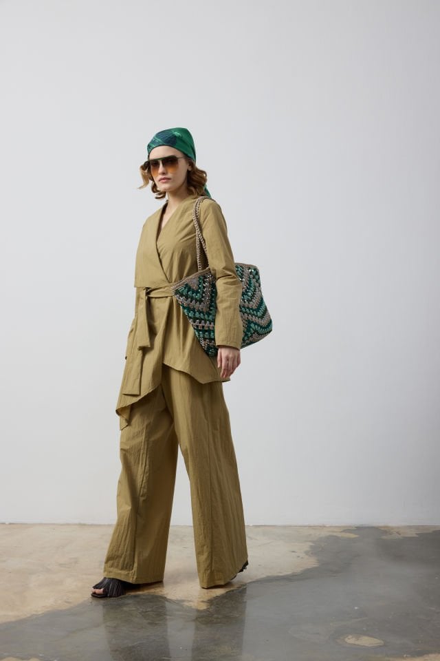 ANVELOP KEMERLİ CEKET PANTOLON TAKIM 44