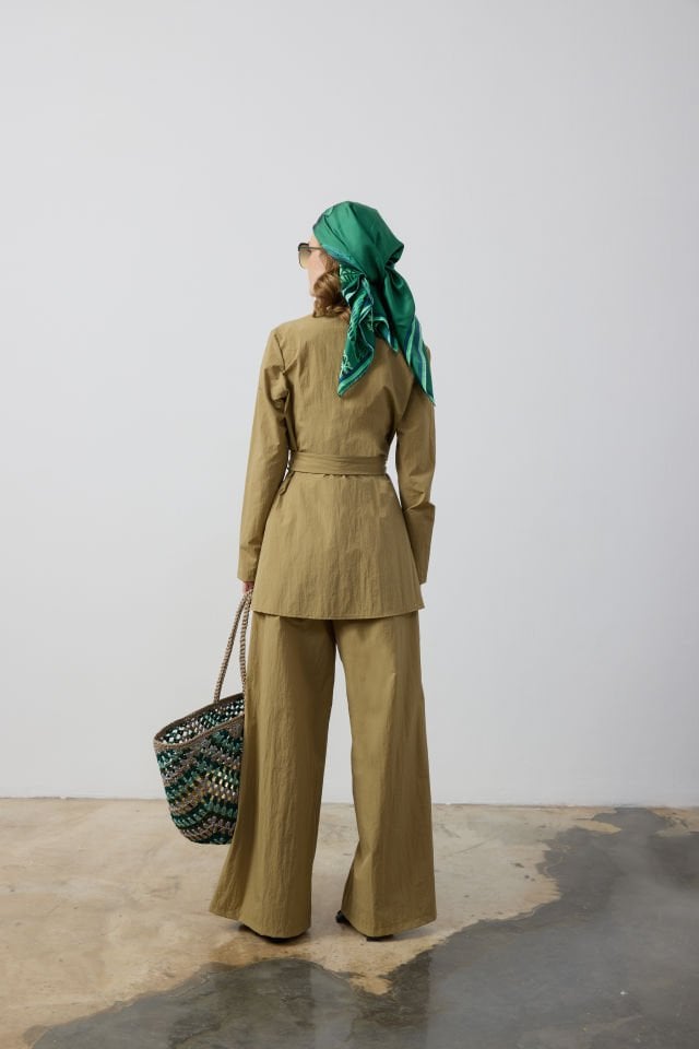 ANVELOP KEMERLİ CEKET PANTOLON TAKIM 44