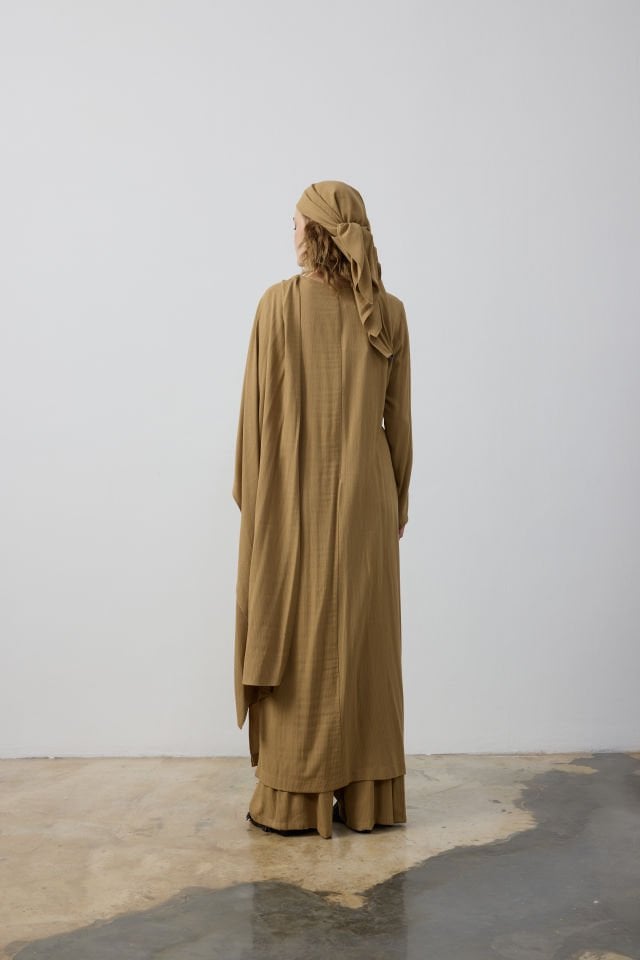 KENDİNDEN ŞALLI BLUZ PANTOLON TAKIM 44