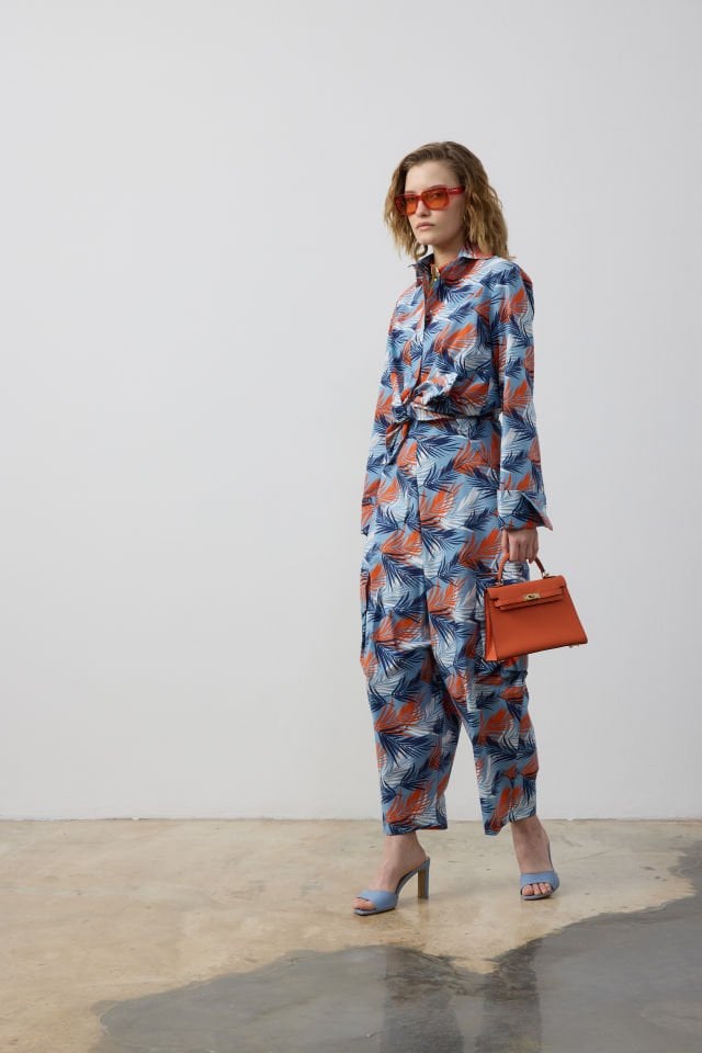 KARGO CEPLİ BOL PANTOLON ROBALI GÖMLEK TAKIM