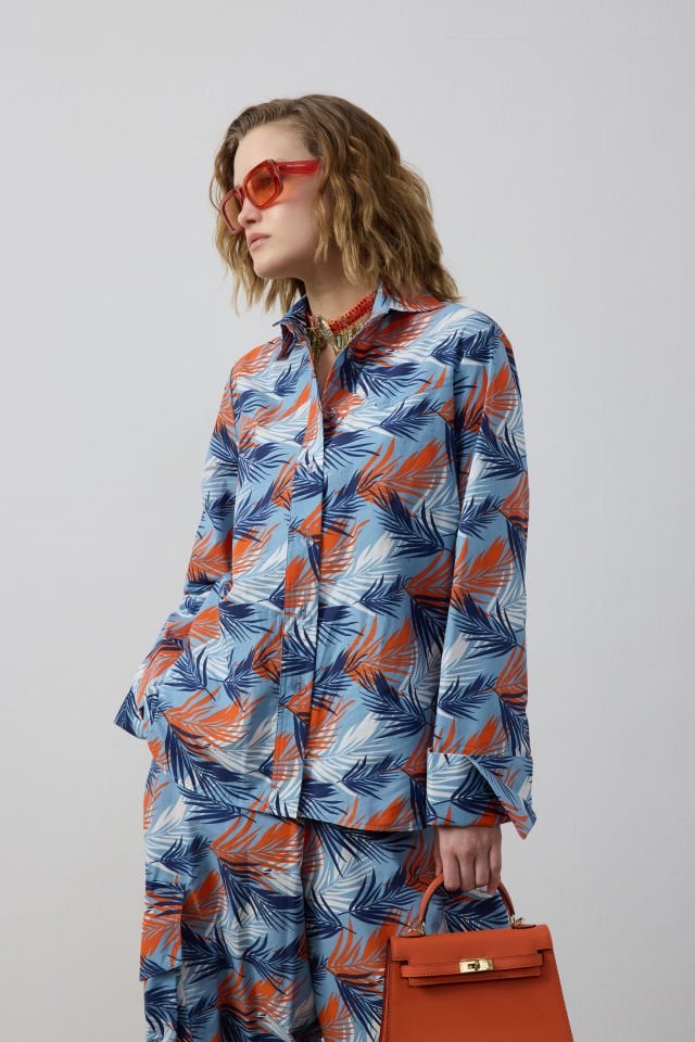 KARGO CEPLİ BOL PANTOLON ROBALI GÖMLEK TAKIM 44