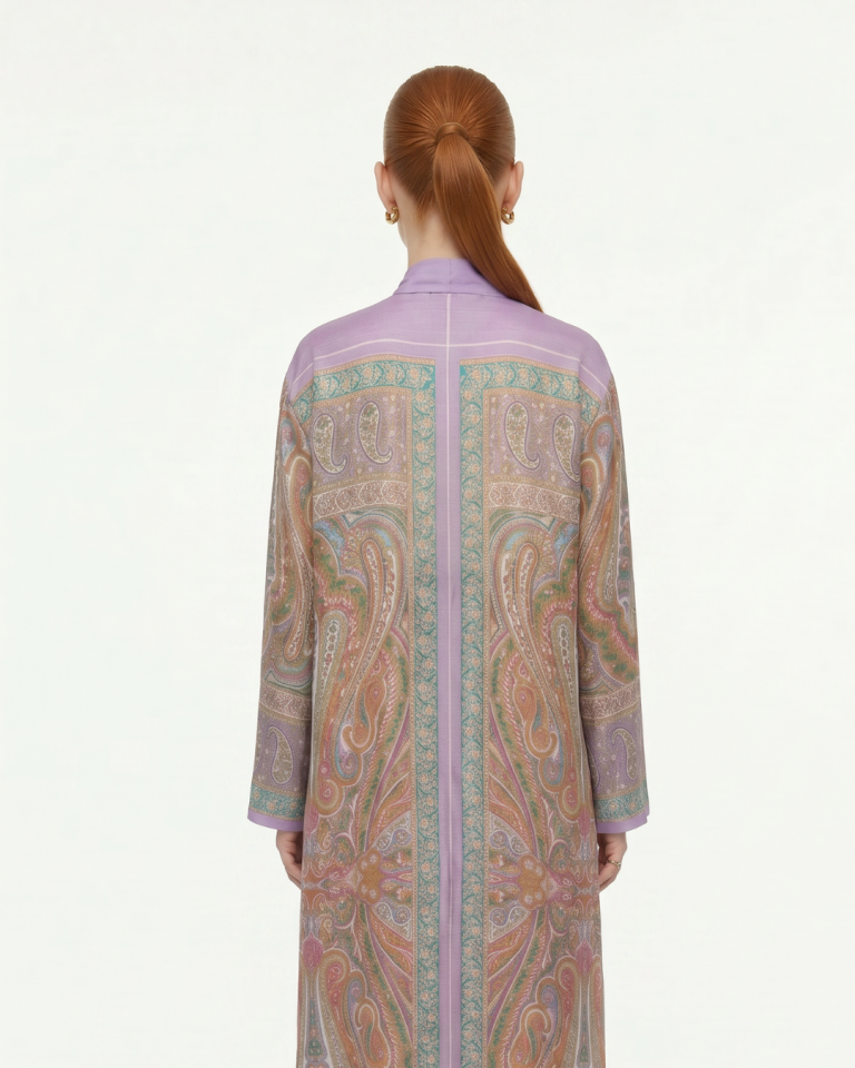 ETNİK DESEN KAP PANTOLON TAKIM 26TK84 DESENLİ LİLA - ST