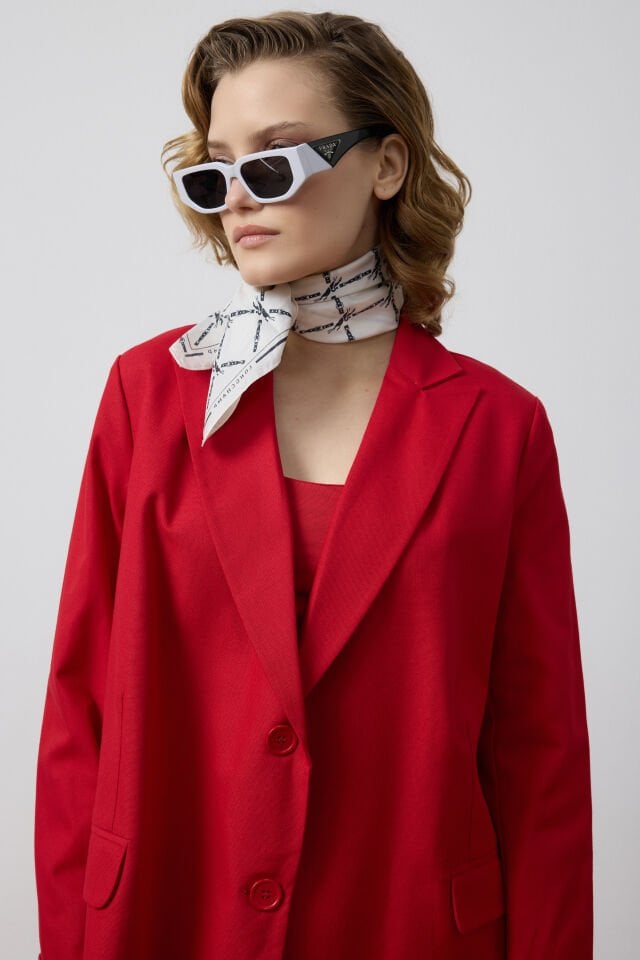 BLAZER CEKET PANTOLON TAKIM 8050 44 - KIRMIZI