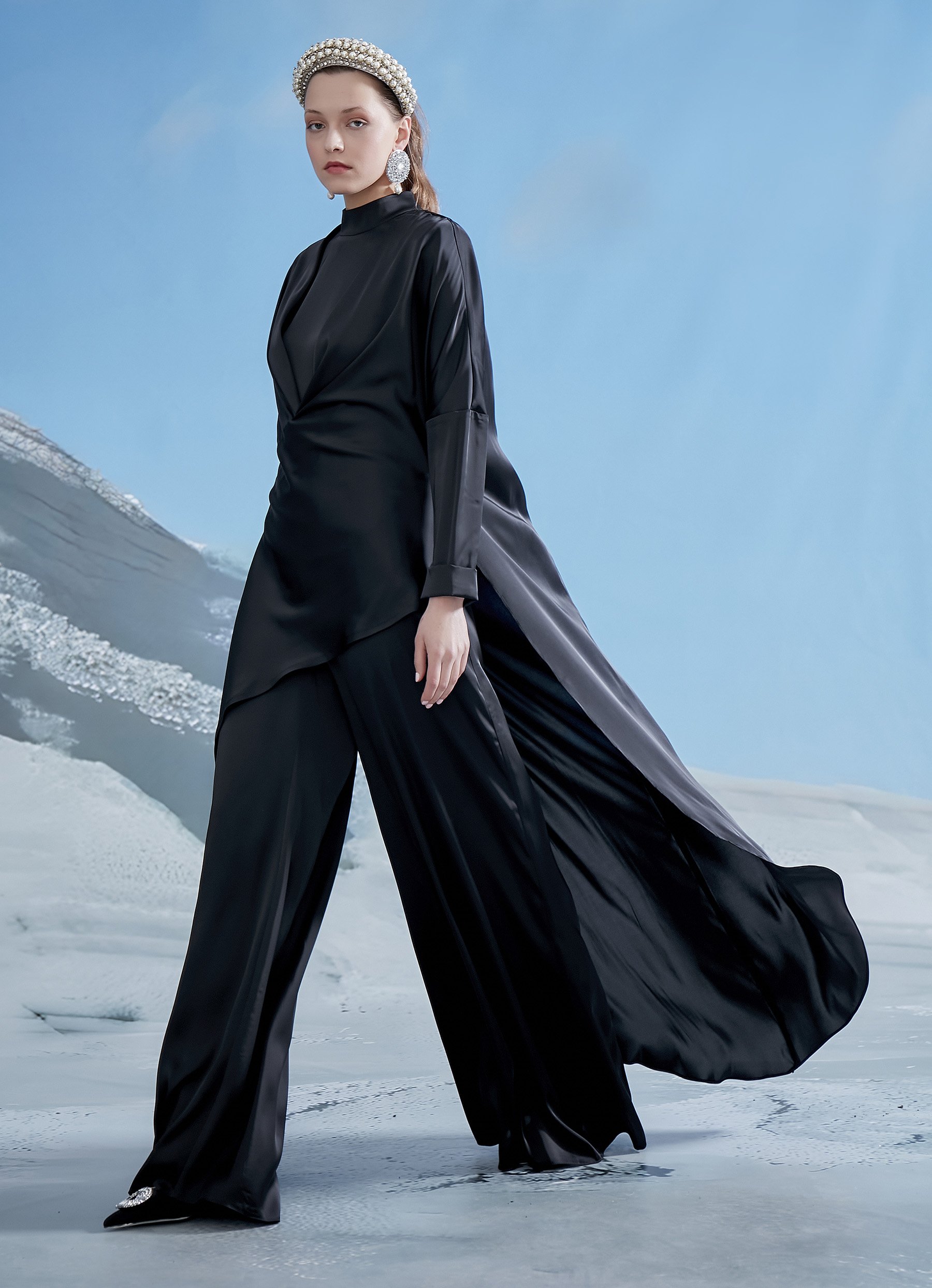 Pantalon Tunik Görünümlü Tulum