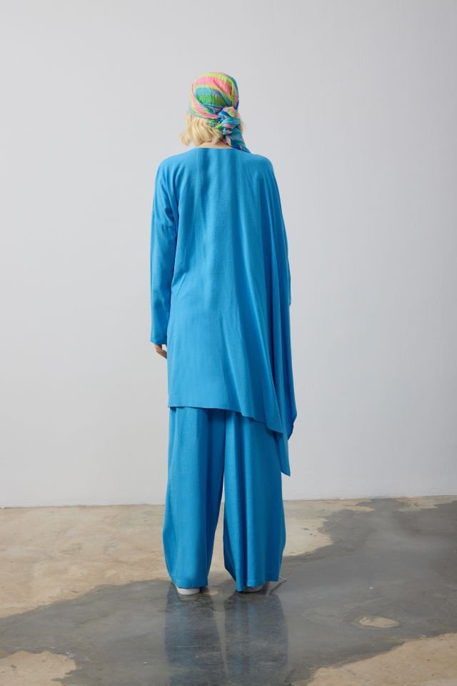 SALAŞ BLUZ BOL KESİM PANTALON TAKIM 44