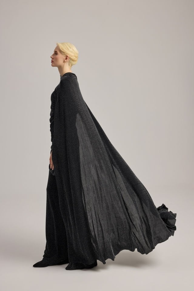 DRAPE DETAYLI TUNİK PANTALON TAKIM HAKİ - 44