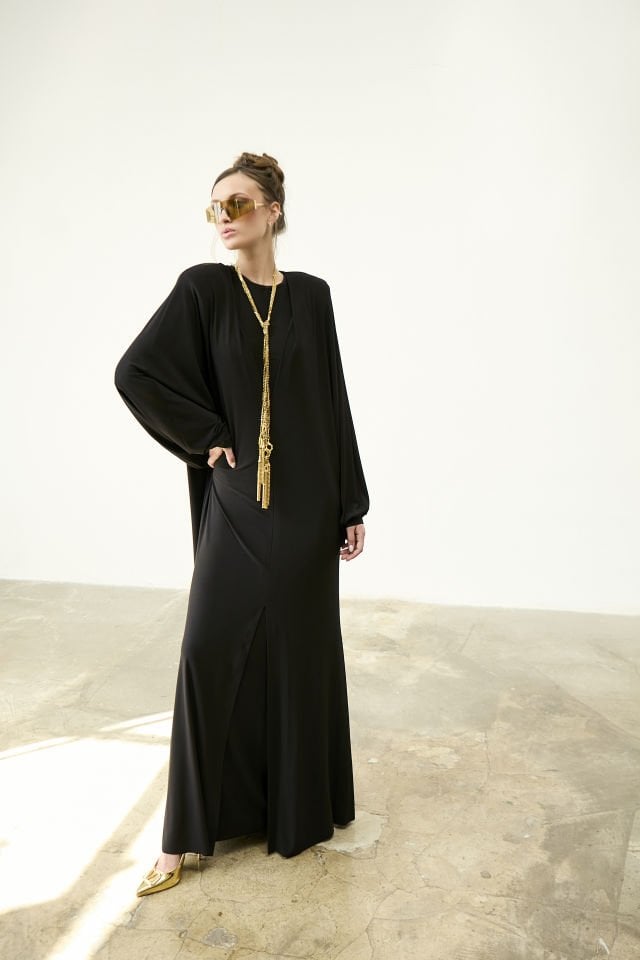 Yarasa Kol Kab Elbise Takım 44