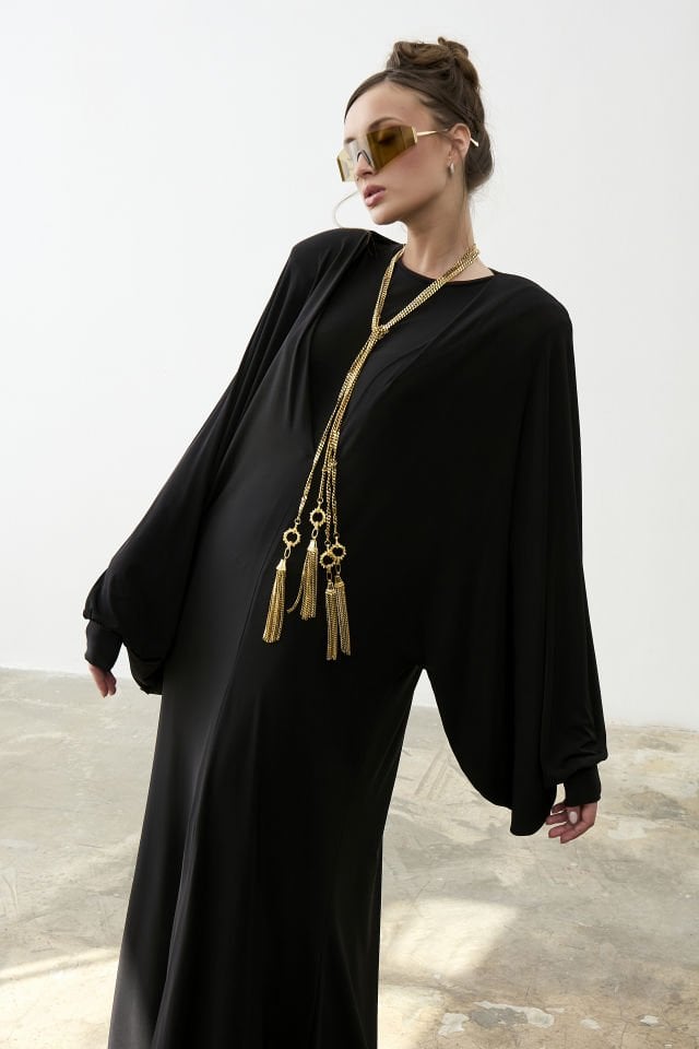 Yarasa Kol Kab Elbise Takım 44