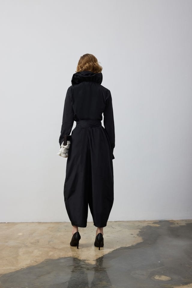 VOLAN YAKALI GÖMLEK ŞALVAR TAKIM