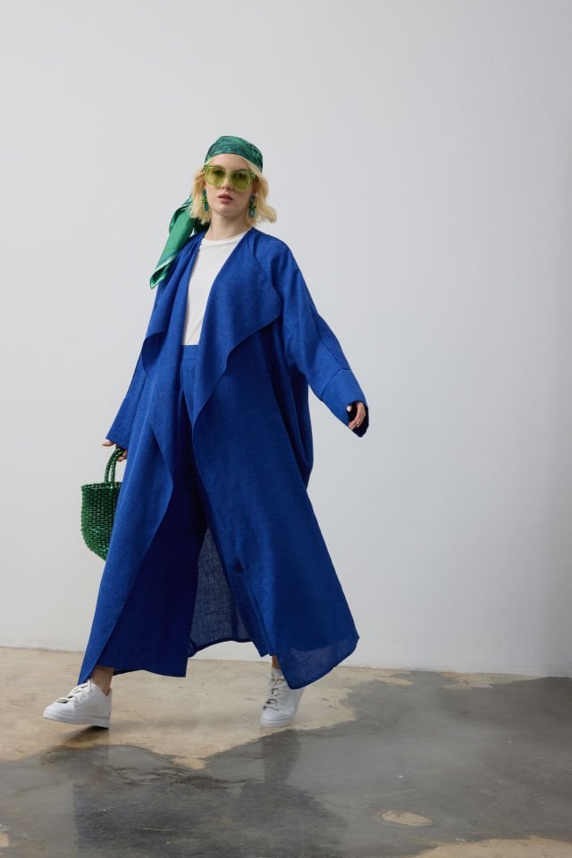 KETEN PARDESÜ PANTOLON TAKIM 46