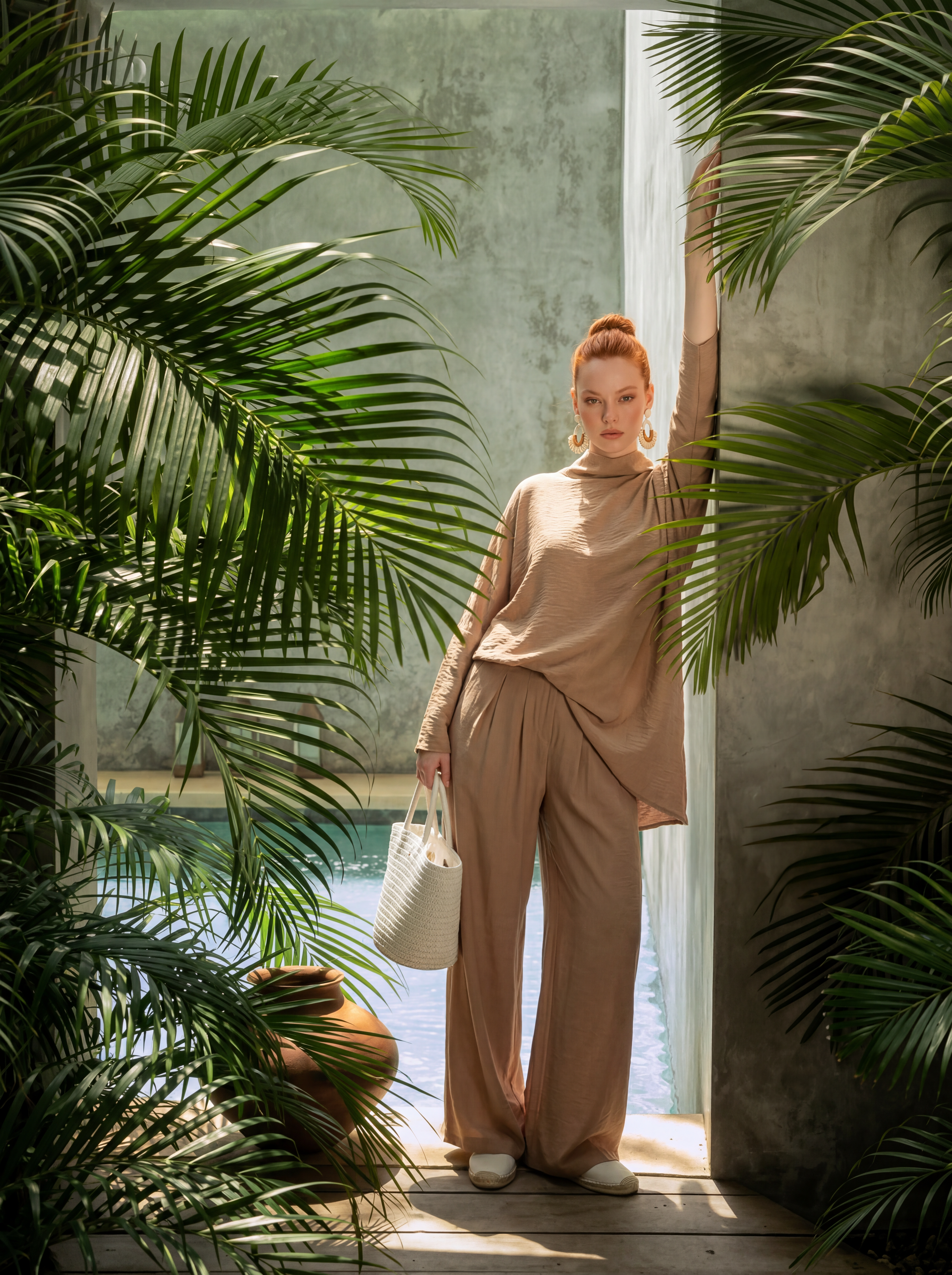 YARASA KOL SALAŞ BLUZ PANTOLON TAKIM 7018(26) SİYAH - 44