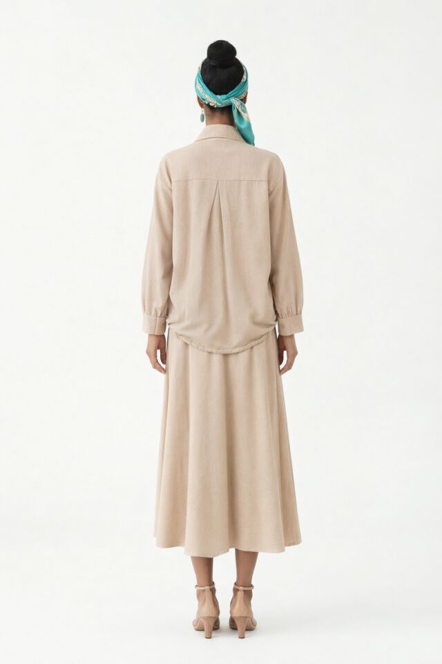 BOMBER GÖMLEK ETEK TAKIM 25TK071 44 - CAMEL