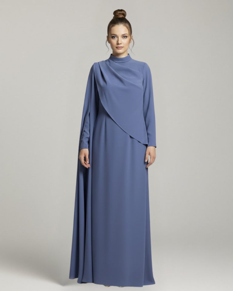 HÜRREM KOLLU KREP ELBİSE 38