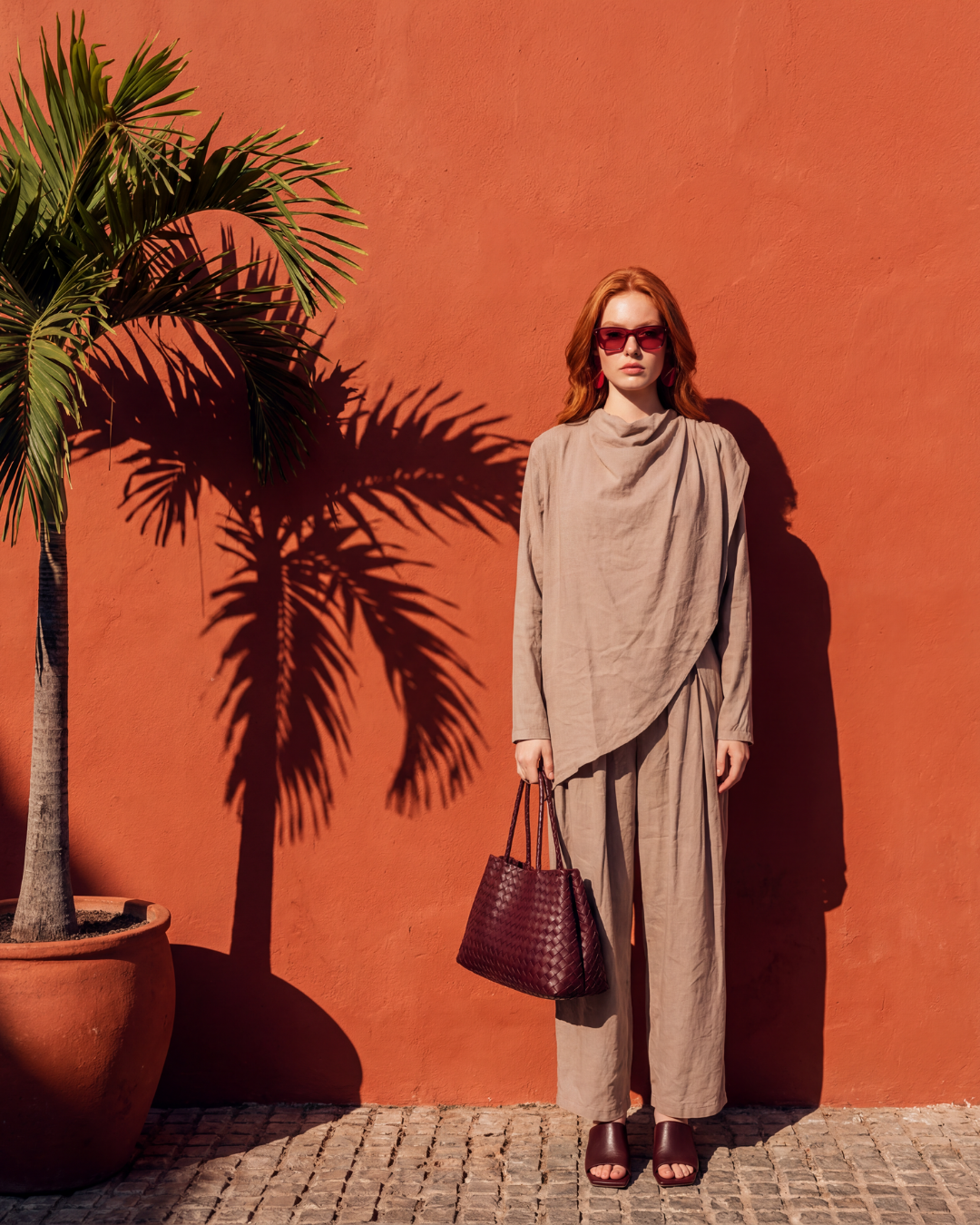 OMUZDAN BÜZGÜLÜANVELOP BLUZ PANTOLON TAKIM 44 - HAKİ