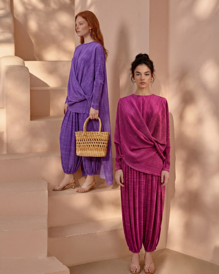 KAP VE ŞALVAR PANTOLON TAKIM 25TK81 ST - KAHVE ÇİZGİLİ