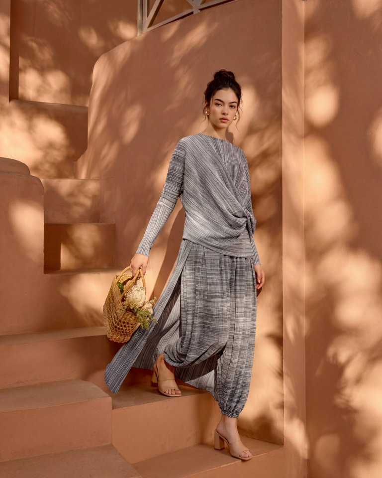 KAP VE ŞALVAR PANTOLON TAKIM 25TK81 ST - KAHVE ÇİZGİLİ