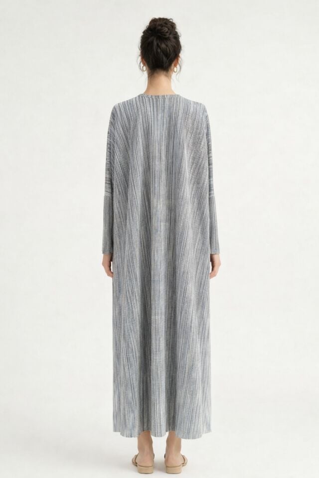 KAP VE ŞALVAR PANTOLON TAKIM 25TK81 ST - KAHVE ÇİZGİLİ