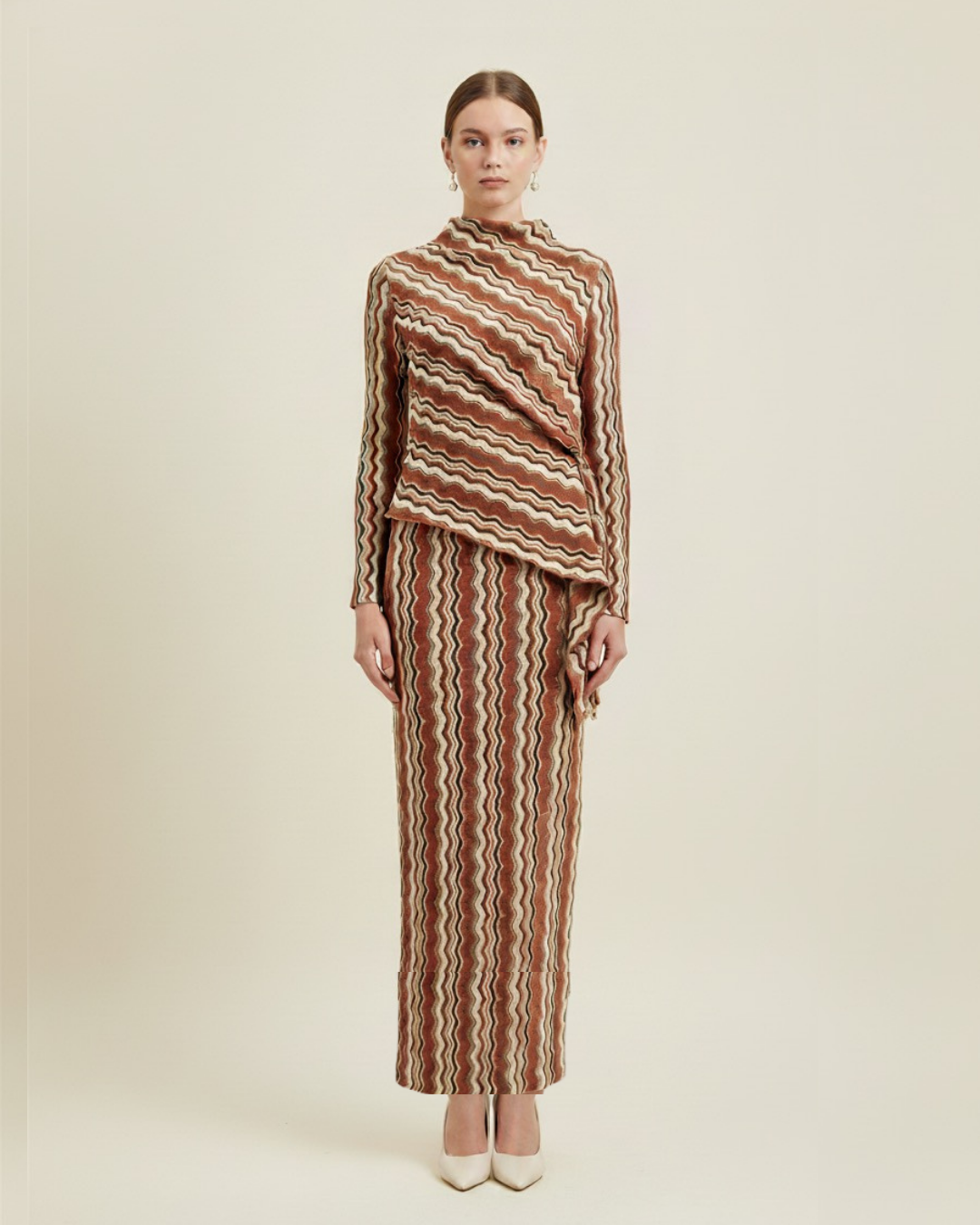 MİSSİONE ZİKZAK DESEN ELBİSE