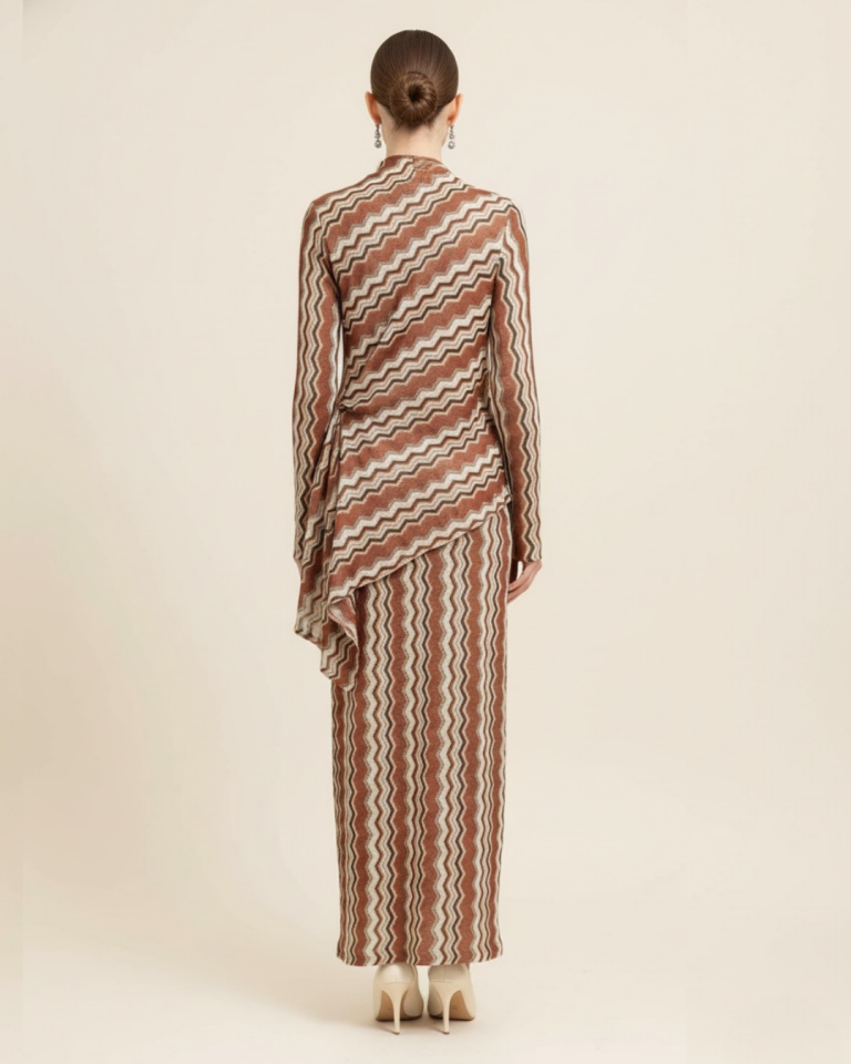 MİSSİONE ZİKZAK DESEN ELBİSE 36