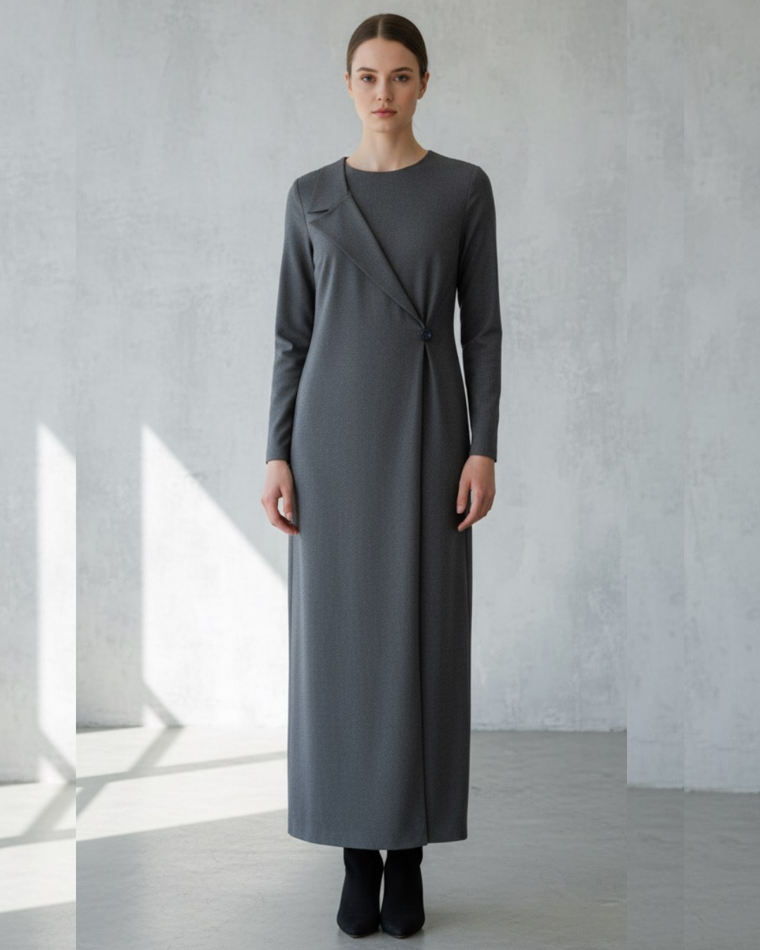 TEK TARAFI CEKET YAKA ELBİSE