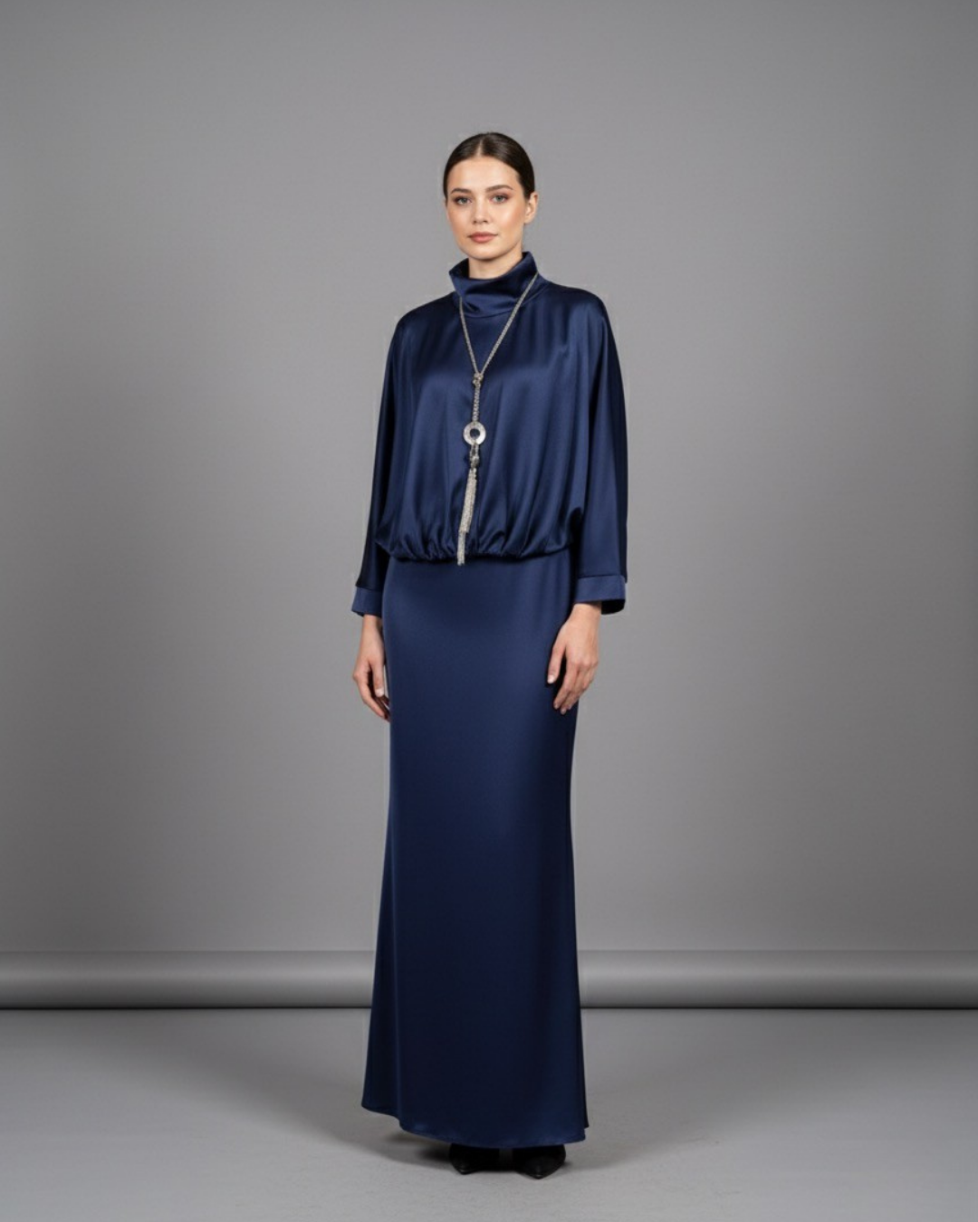 YARASAKOL BEL BÜZGÜLÜ TUNİK BALIK ETEK TAKIM 44