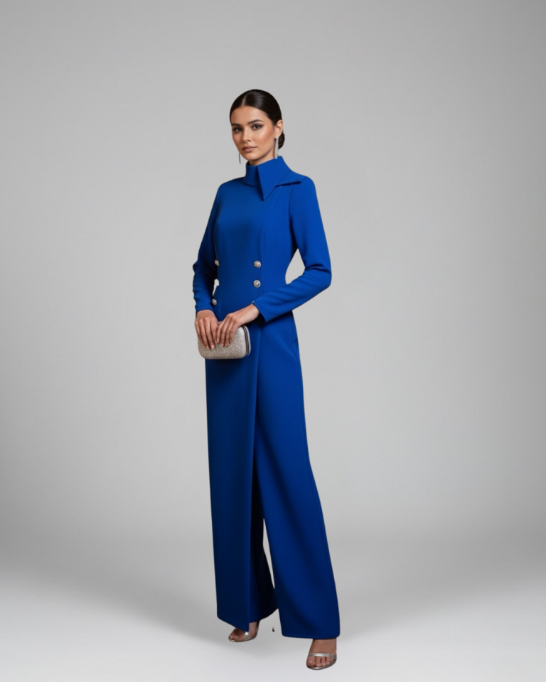 KRUVAZE DÜĞME DETAYLI TULUM 44