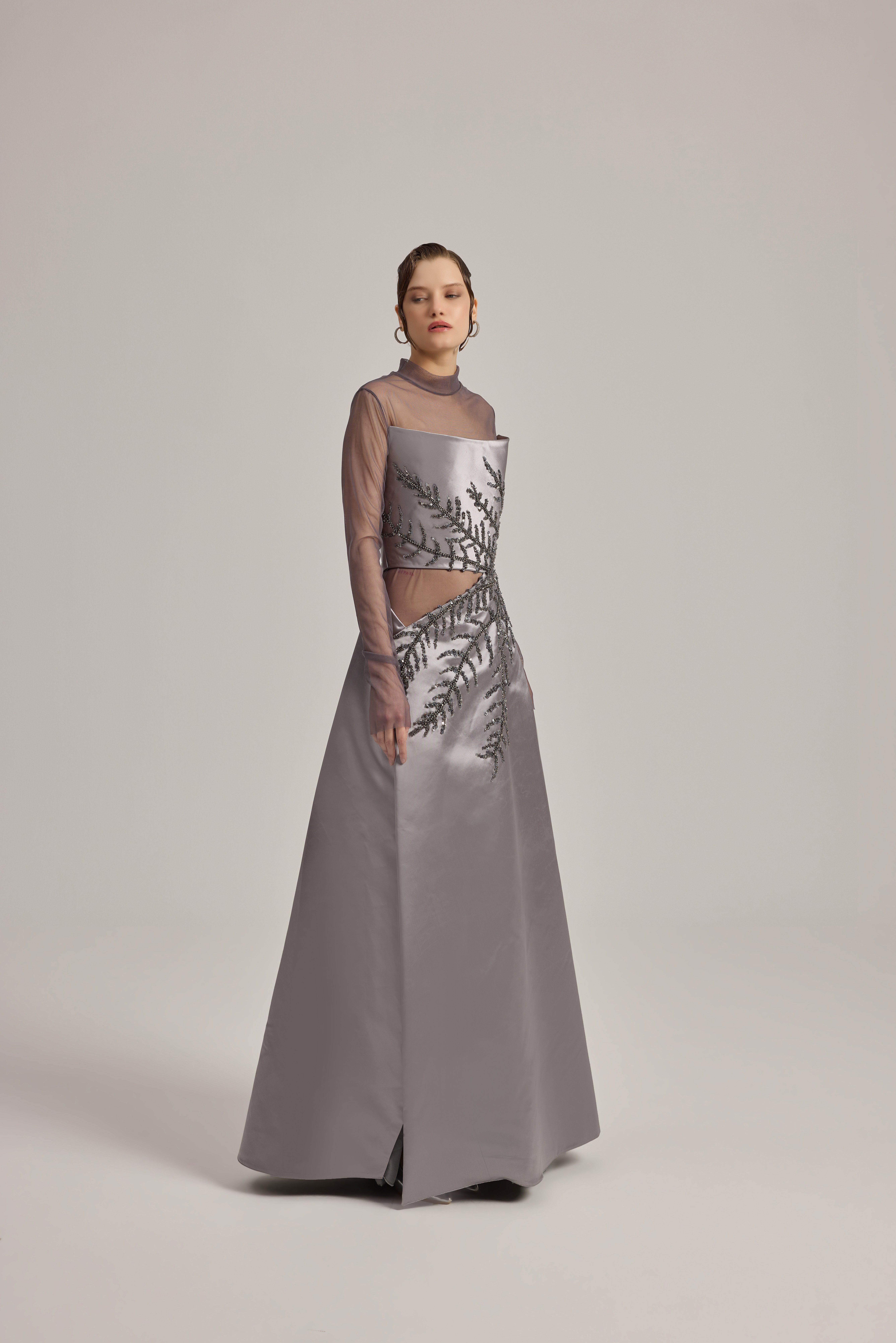 STRAPLEZ BEL AÇIK APLİKE İŞLİ TUVALET 36