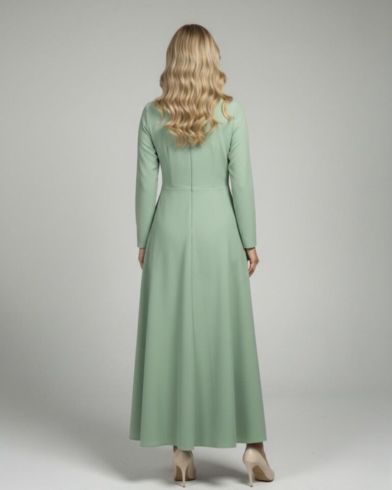 BEDENİ DÖNÜŞLÜ ELBİSE 25E015 40 - mürdüm